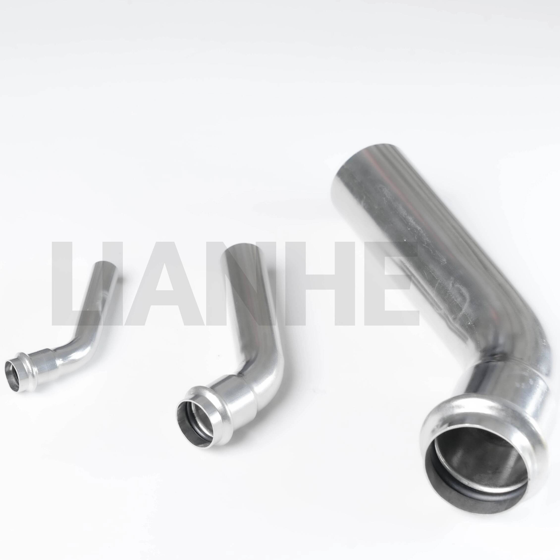 High-Quality Stainless Steel Press Fittings 45DEG Long Elbow S Type