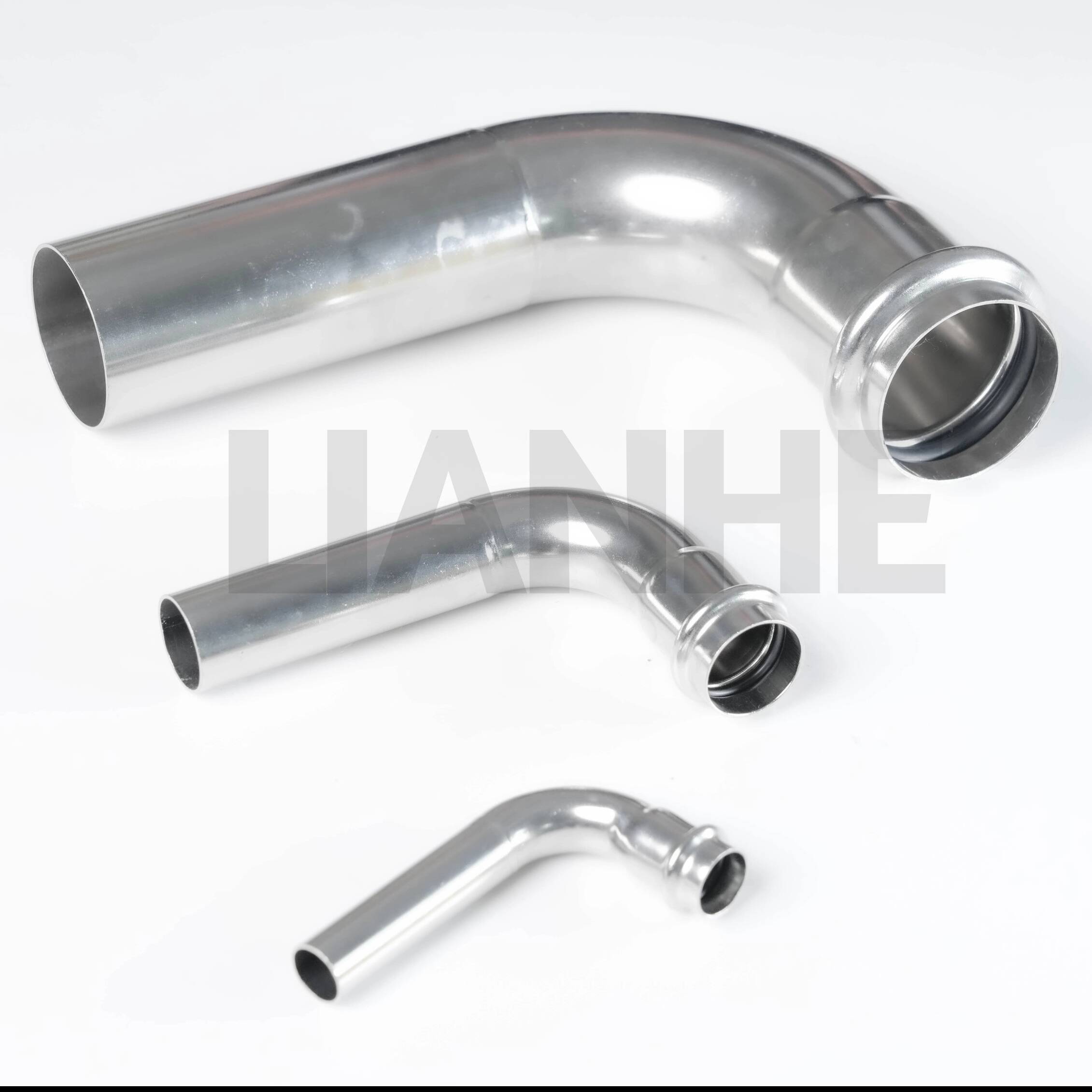 Stainless Steel Press 90DEG Long Elbow S Type For Piping Systems