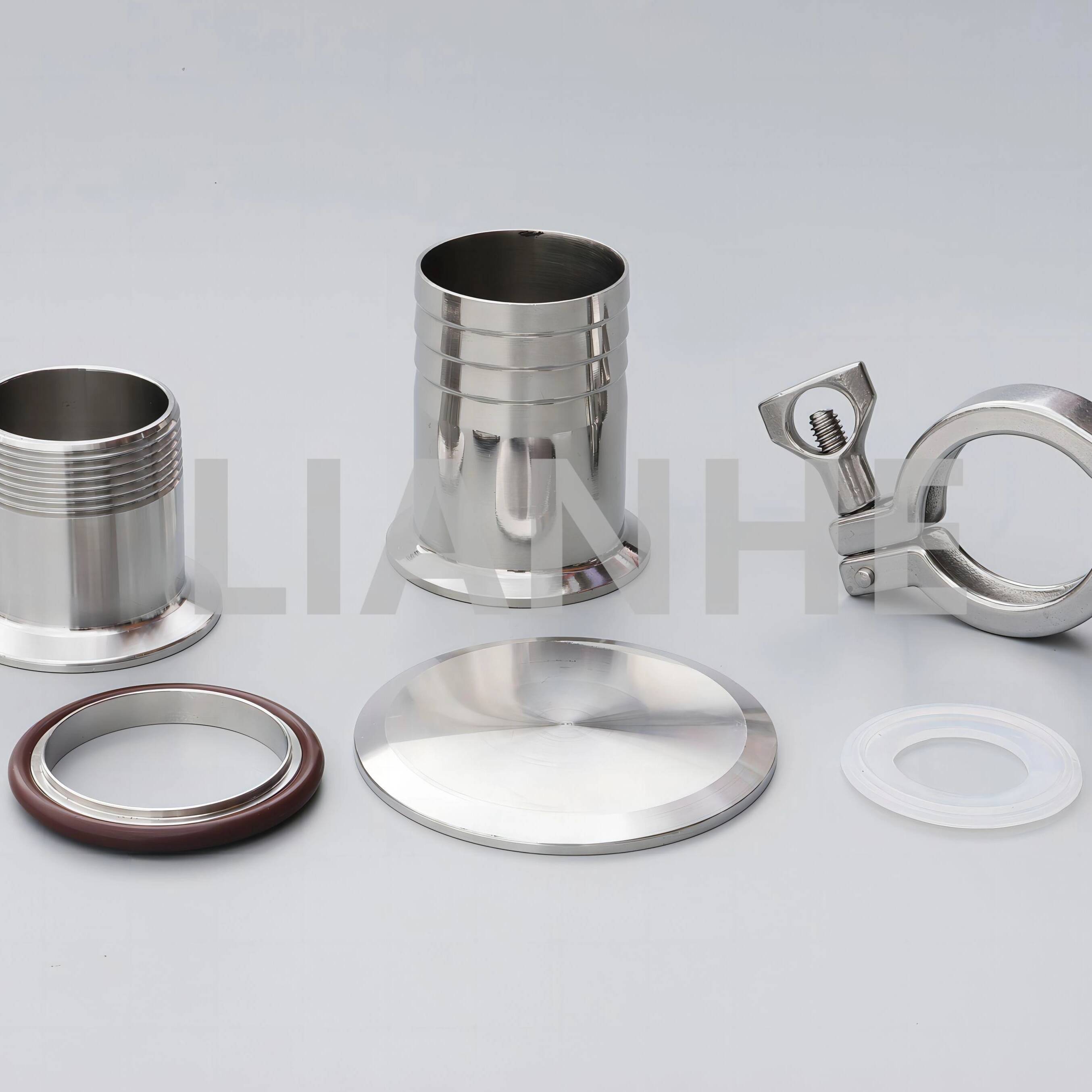 Stainless Steel Sanitary Clamp Set for Pipe Fittings