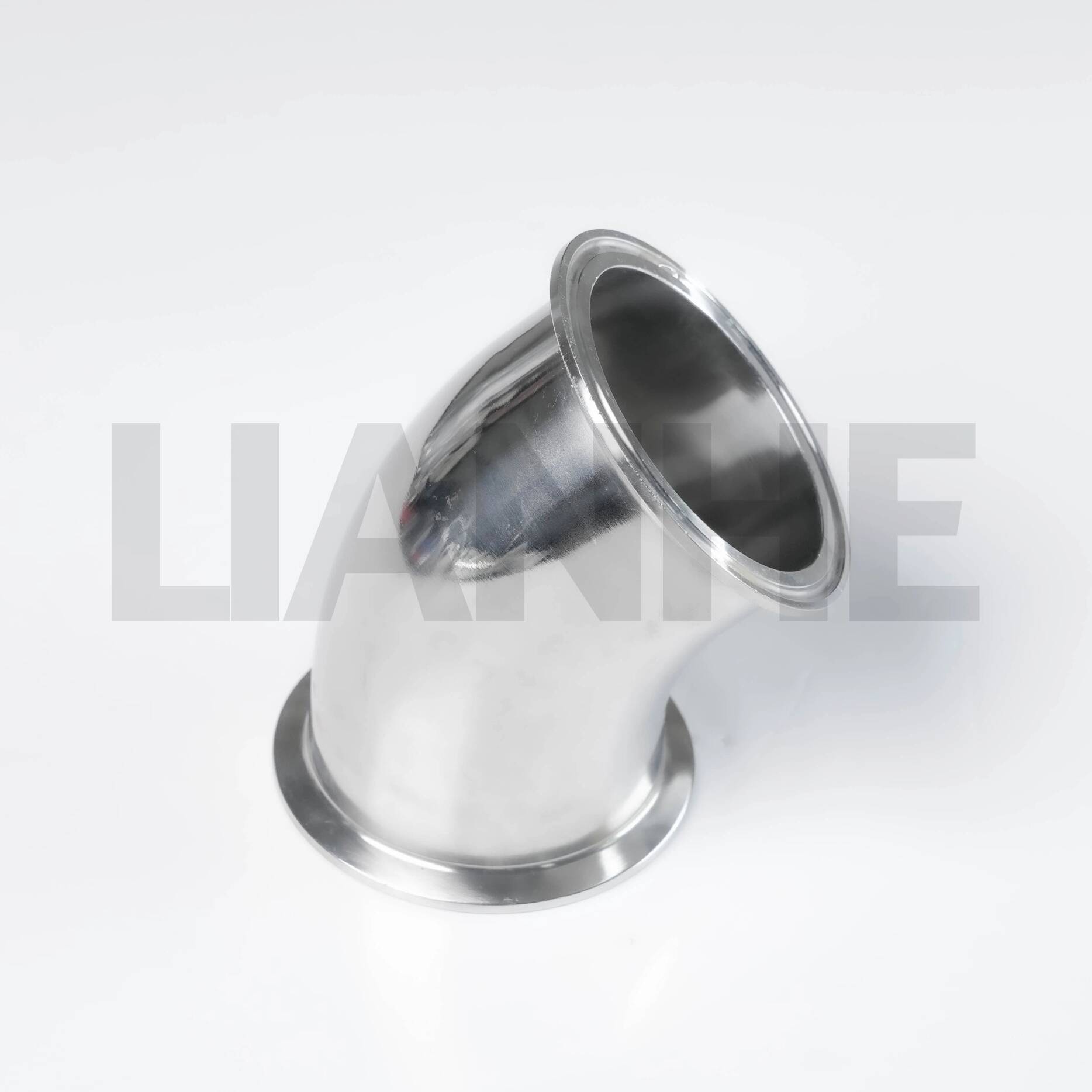 Stainless Steel Sanitary Clamped 45DEG Elbow