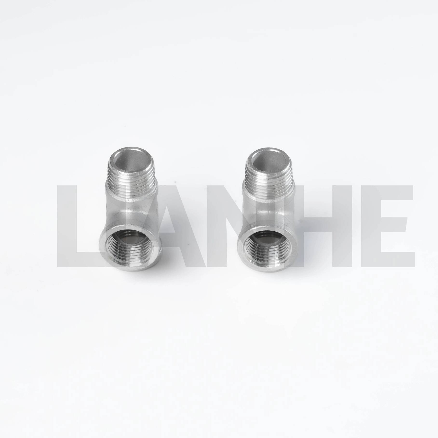 High-Pressure Stainless Steel F/M Thread Class 150 Tee for Pipe Branching