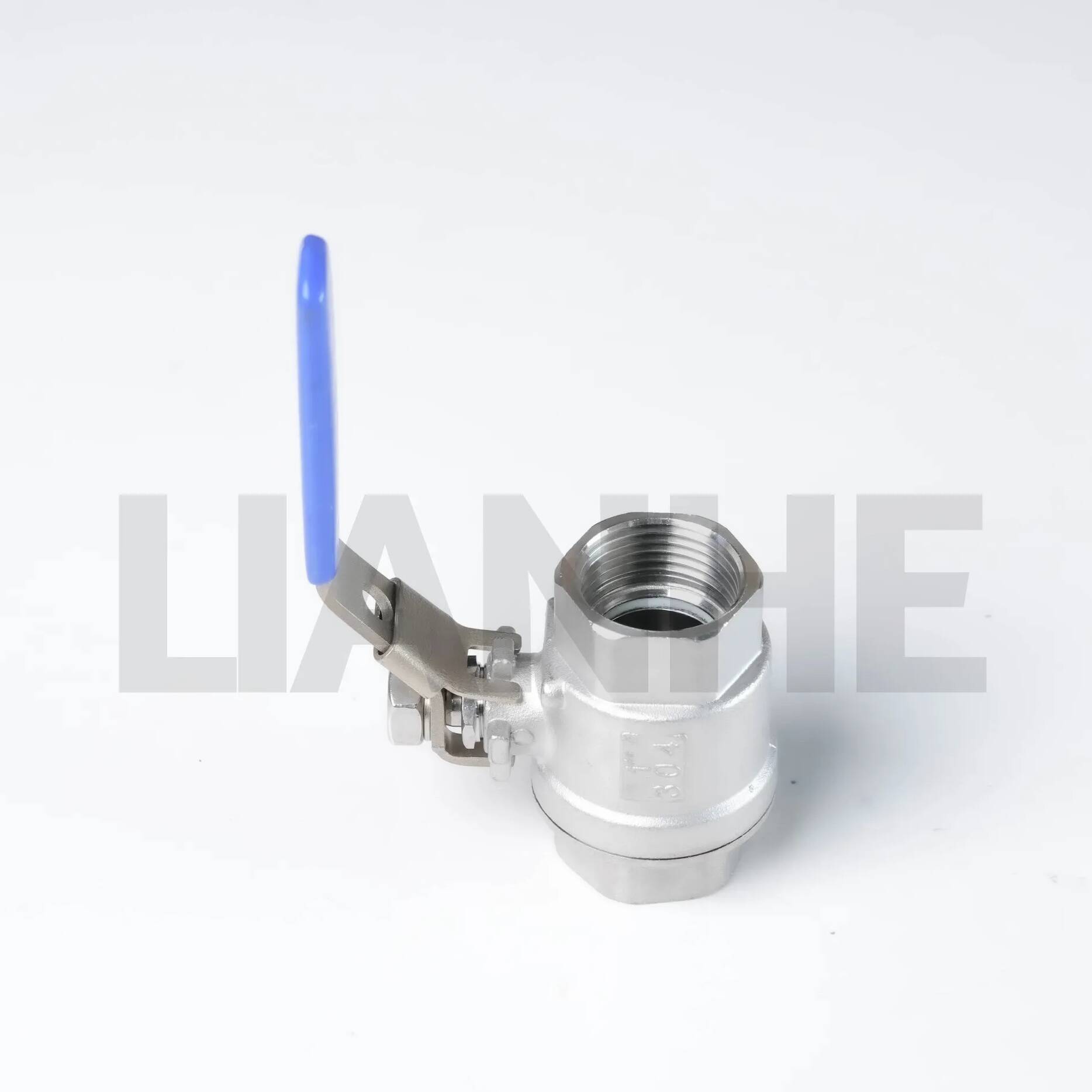 Lightweight Stainless Steel 2-Piece Thread Ball Valve for Commercial Use