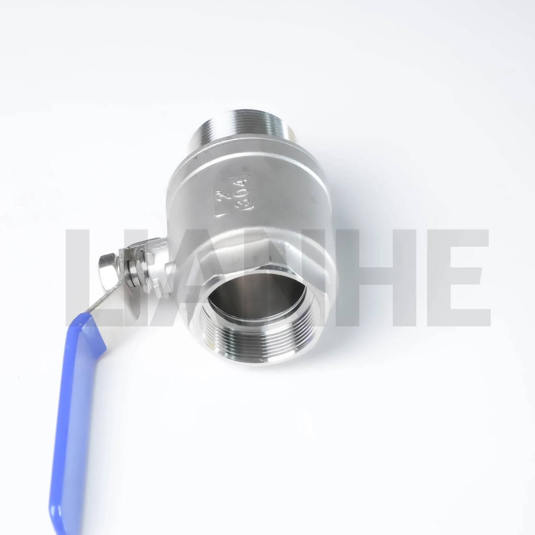 Heavy-Duty Stainless Steel 2-Piece F/M Threaded Ball Valve for Industrial Use
