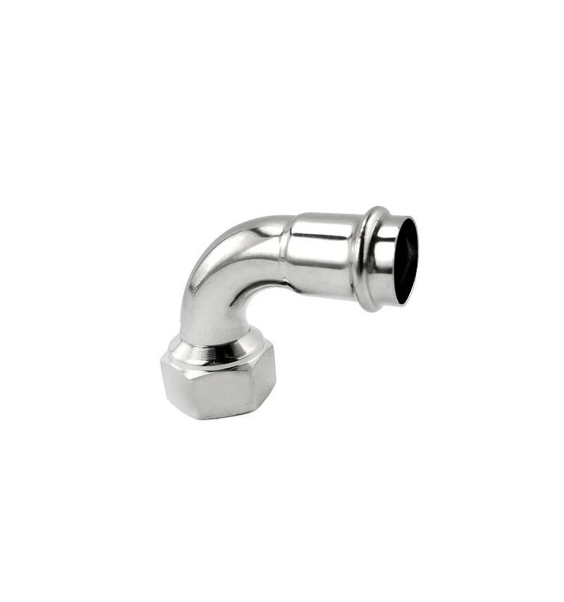 Female Thread Press 90DEG Elbow
