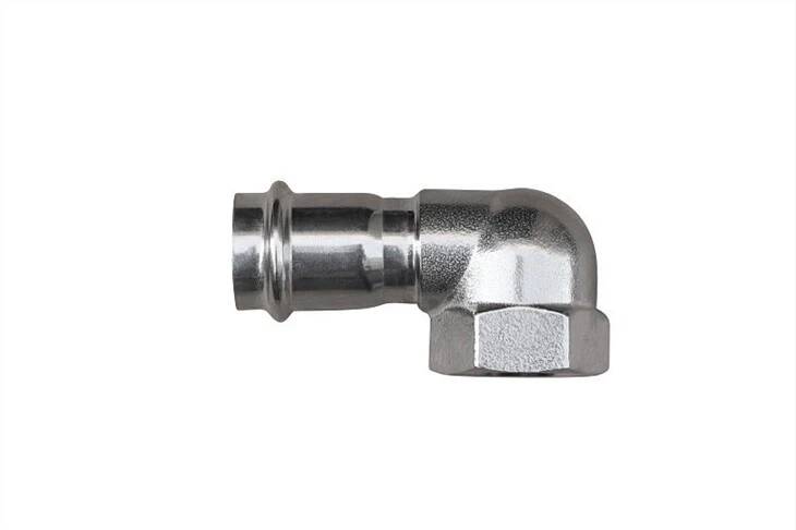 Female Thread Press 90DEG Elbow